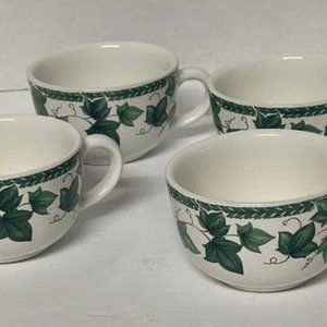 Set of coffee/tea cups Ivy Leaf Japan Cafe Classico Nancy Calhoun Vista Verde